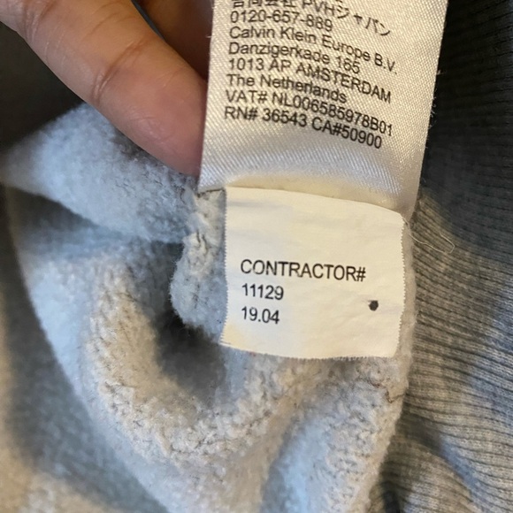Calvin Klein Jeans Y2K Gray women’s Hoodie size small cotton blend - Picture 8 of 10